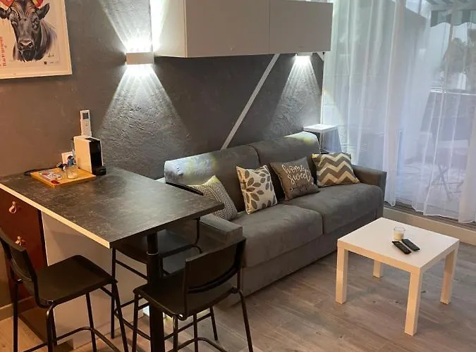 Apartament Superbe Studio, Terrasse, Piscine, Parking *